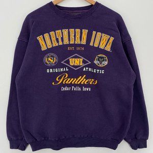 NORTHERN IOWA unt panthers 1876 Vintage College sweatshirt shirt retro